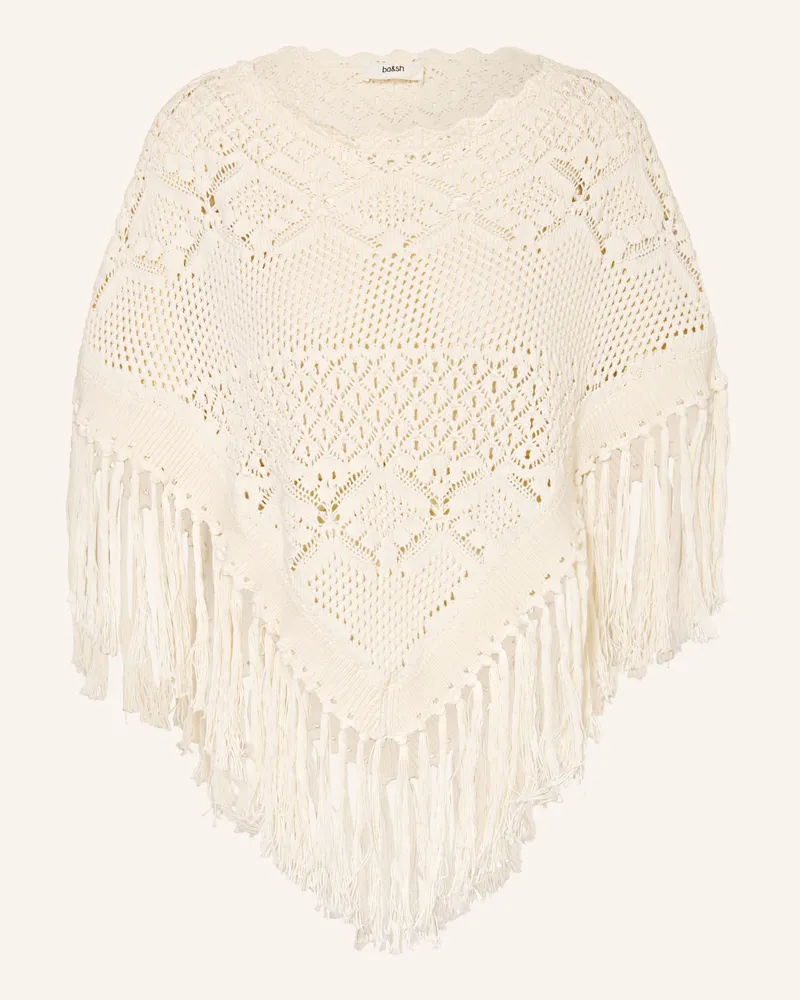 ba&sh Poncho Sandy weiss Ecru