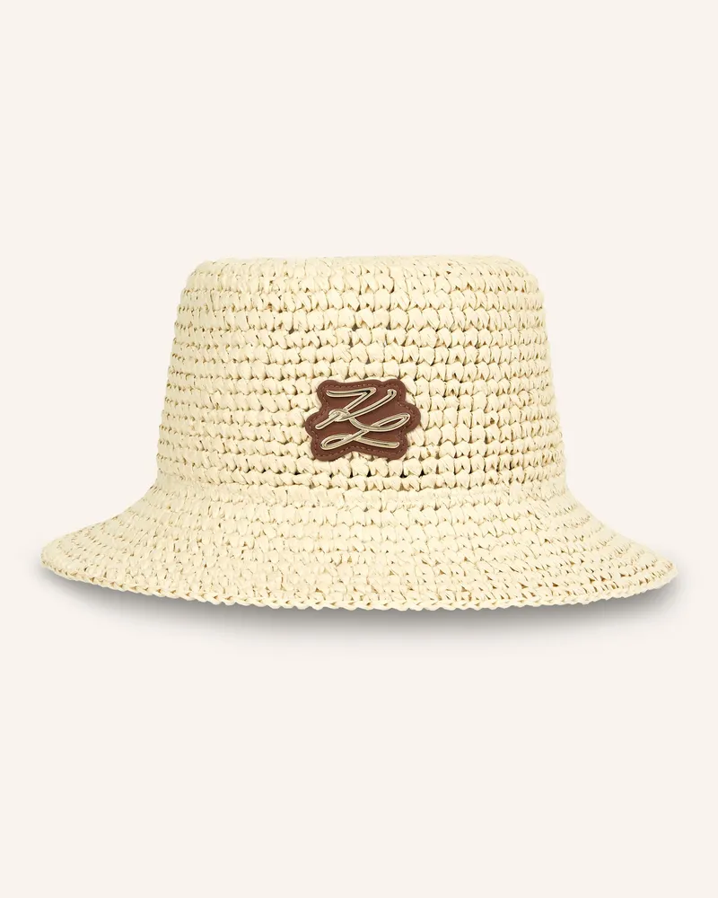 Karl Lagerfeld Hut weiss Beige