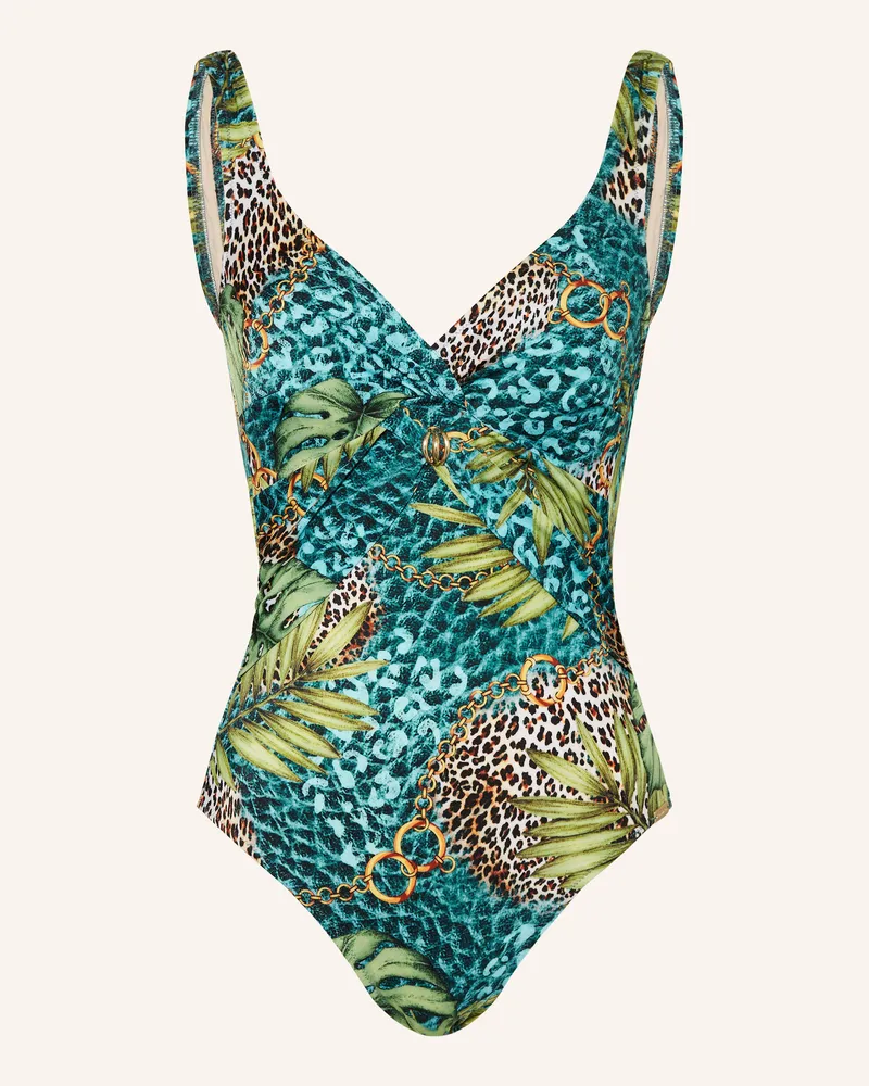Charmline Shape-Badeanzug JUNGLE JEWELS Hellgrün
