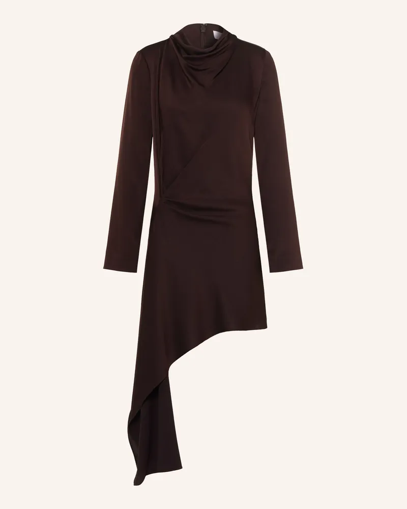 Reiss Kleid Bethany In Wickeloptik rot Dunkelrot