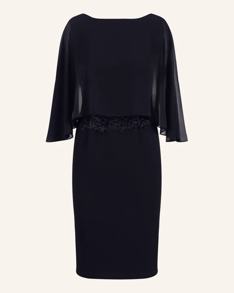 Apart Kleid mit Chiffoncape Dunkelblau