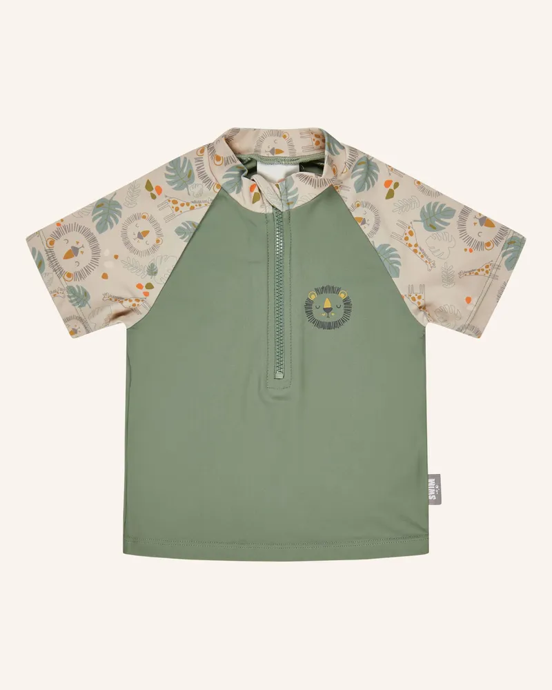Sterntaler Badeshirt kurzarm Löwe Dunkelgrün