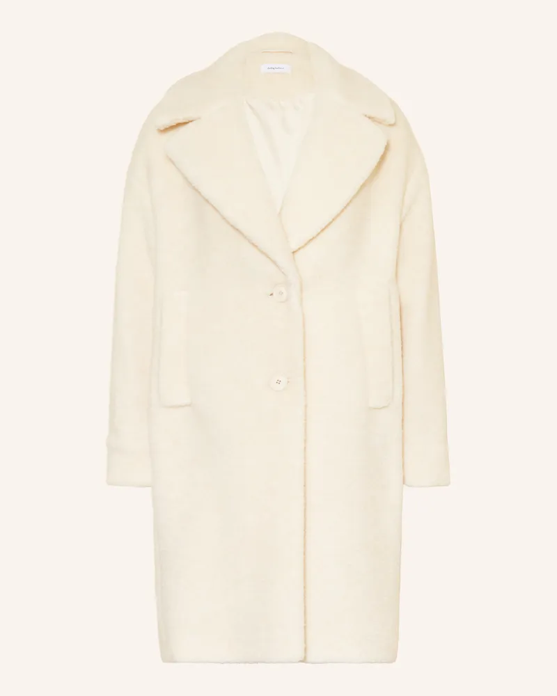Darling Harbour Teddyfell-Mantel beige Weiss