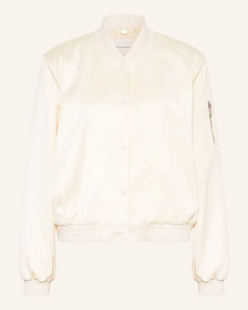 RINO & PELLE Blouson BANNER aus Satin Ecru