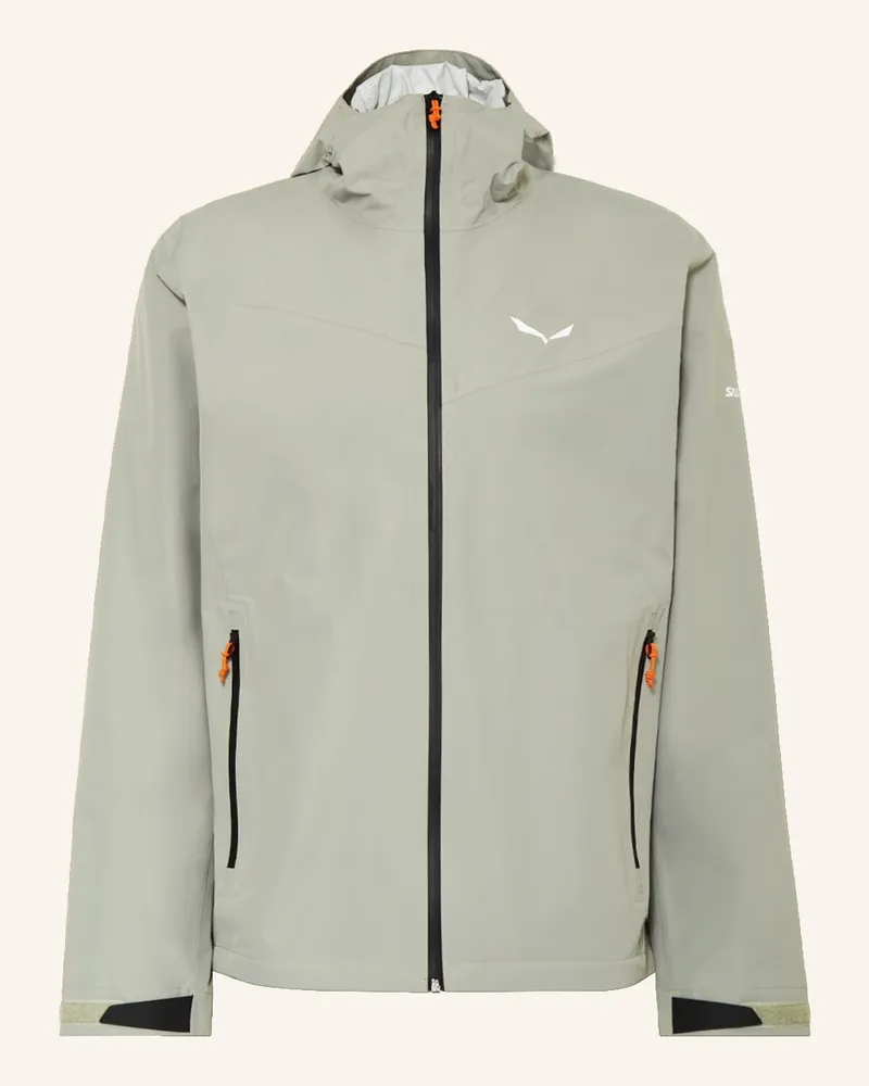 Salewa Regenjacke PUEZ AQUA POWERTEX Grau