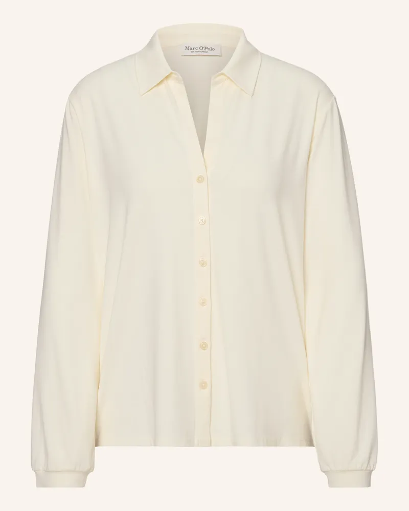 Marc O'Polo Jerseybluse Loose weiss Ecru
