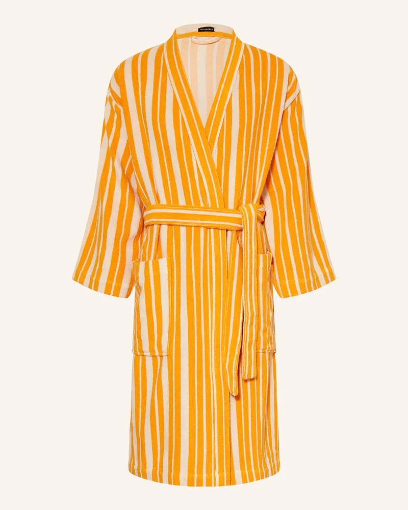 Marimekko Unisex-Bademantel RAIDE Orange