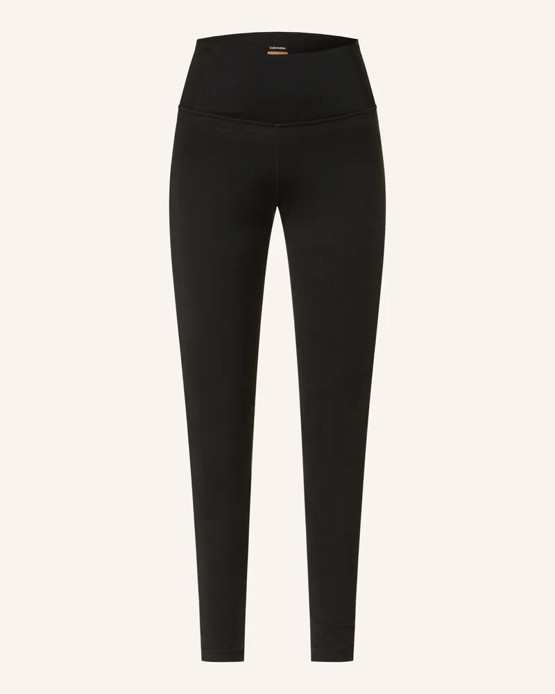 Icebreaker Funktionswäsche-Hose Merino 200 Oasis Aus Merinowolle schwarz Schwarz