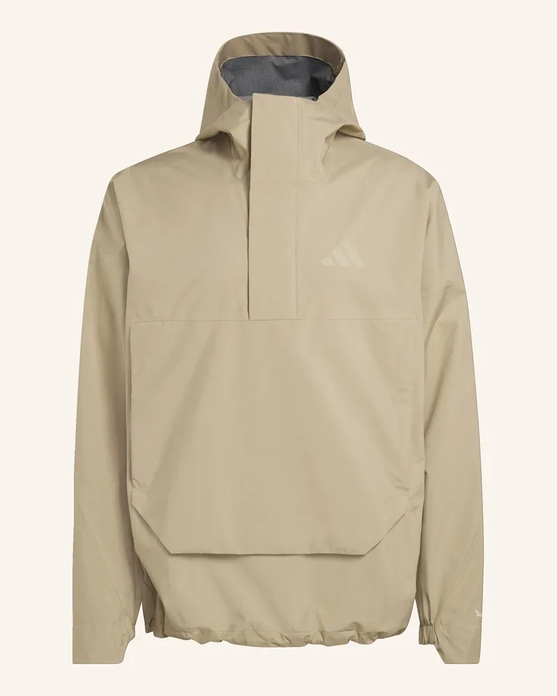 adidas Terrex Xploric 2.5 Layer Climaproof Anorak gruen Beige