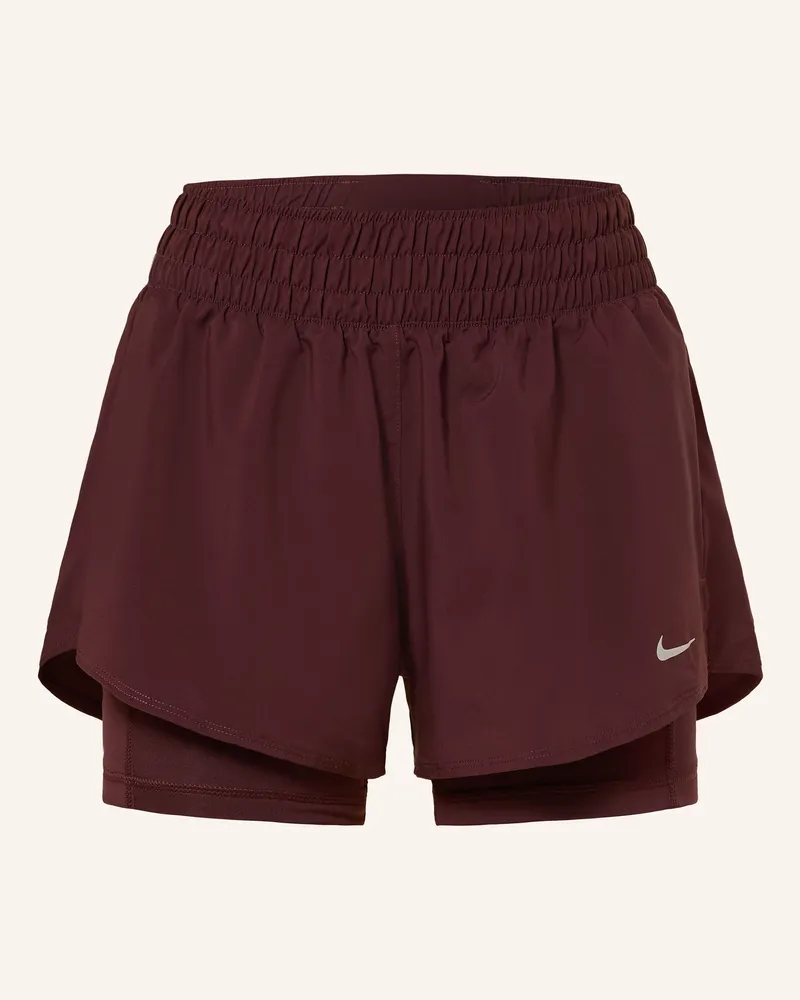 Nike 2-in-1-Trainingsshorts ONE DRI-FIT Dunkelrot