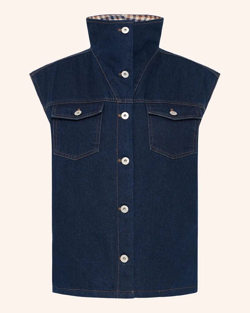 ICHI Jeansweste Ihhiramo blau Dunkelblau