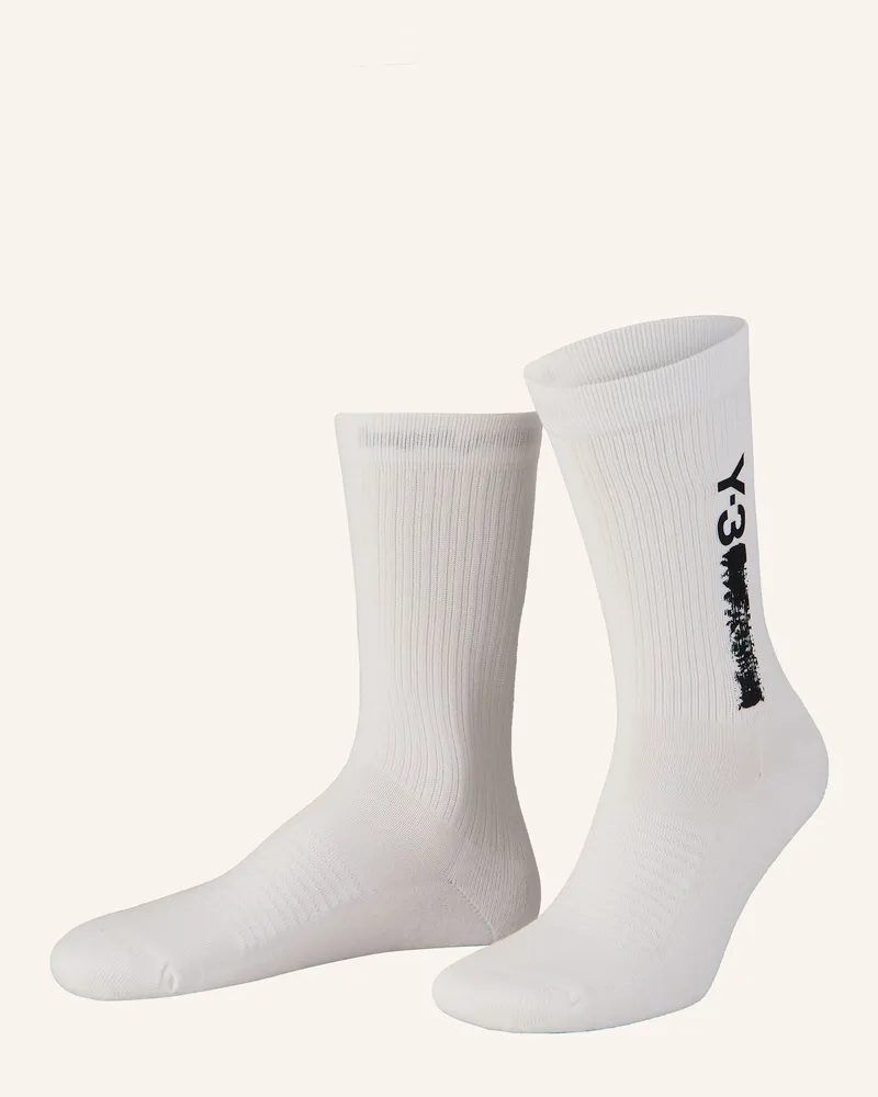 Y-3 Socken MERCH CREW White
