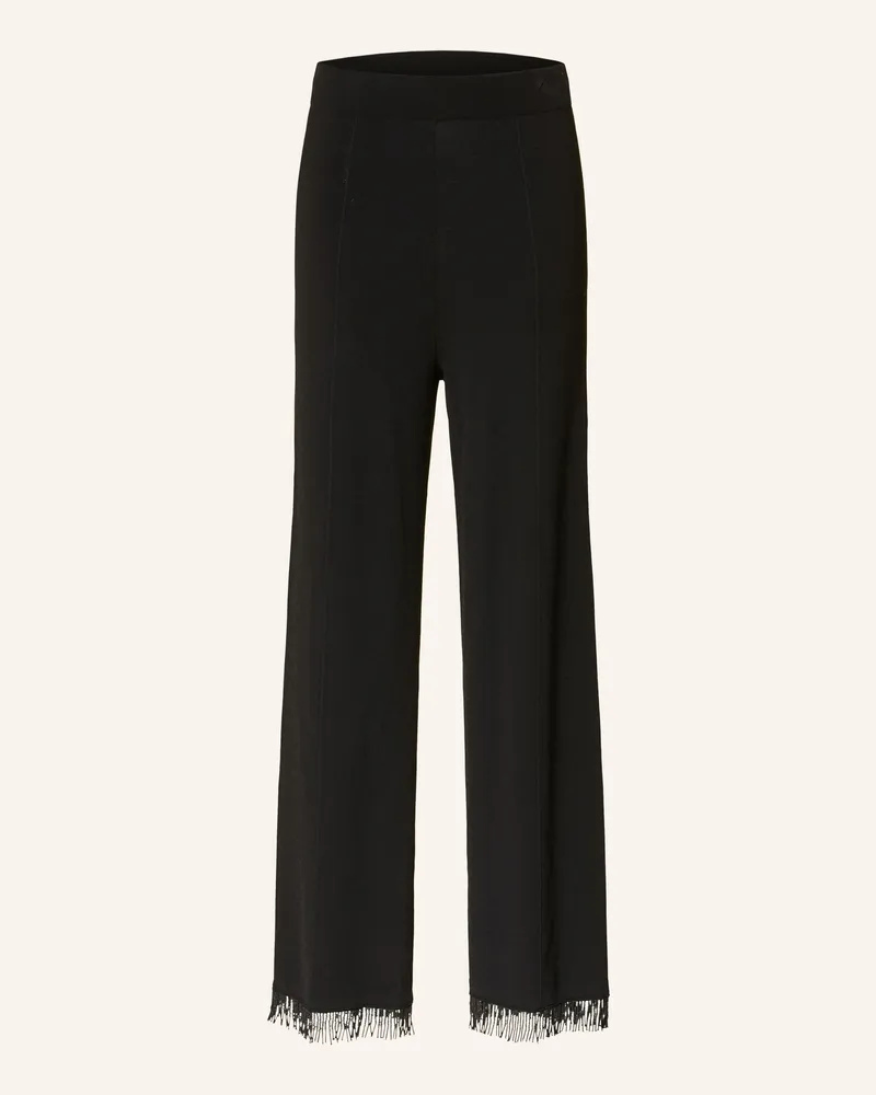 Riani Strickhose Mit Schmuckperlen schwarz Schwarz