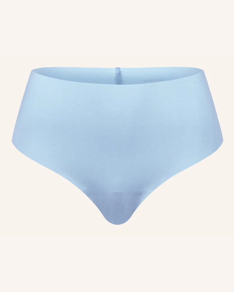 Ehrlich Textil Light Touch High Waist Brazil String Aus Weichem Modal - Nahtlose Kanten blau Blau