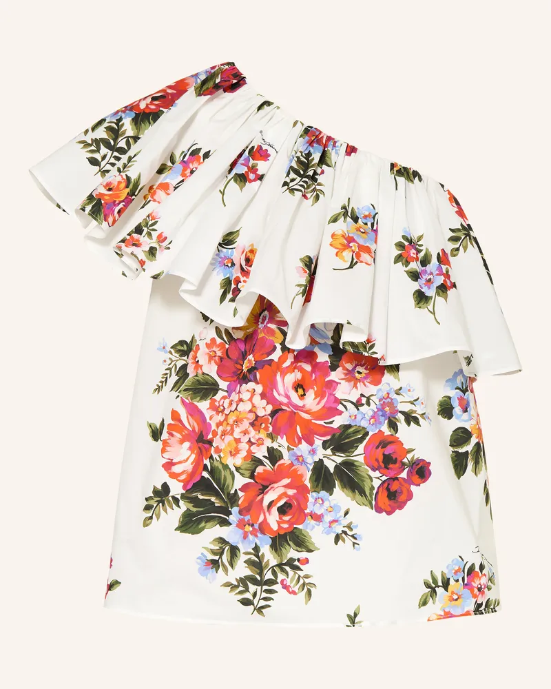 Dolce & Gabbana Blusentop mit Volants Ecru