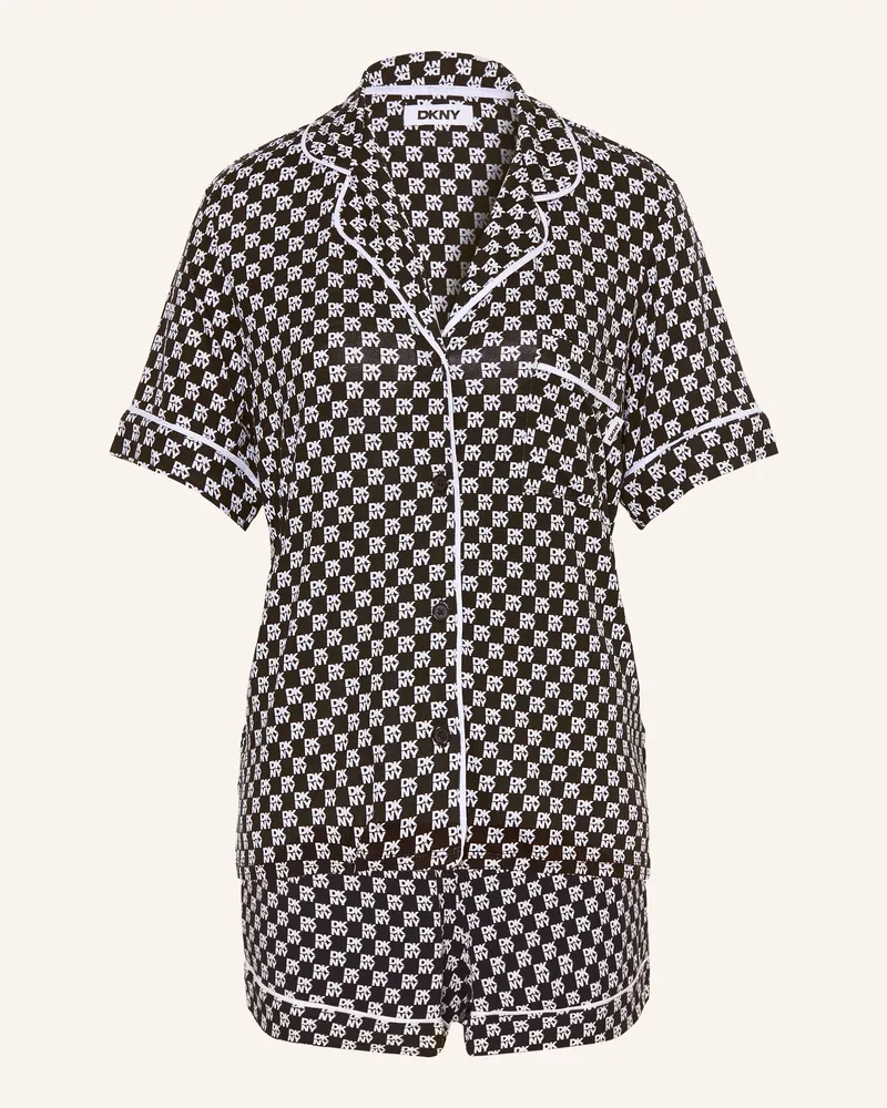 DKNY Shorty-Schlafanzug Timeless Styles schwarz Schwarz