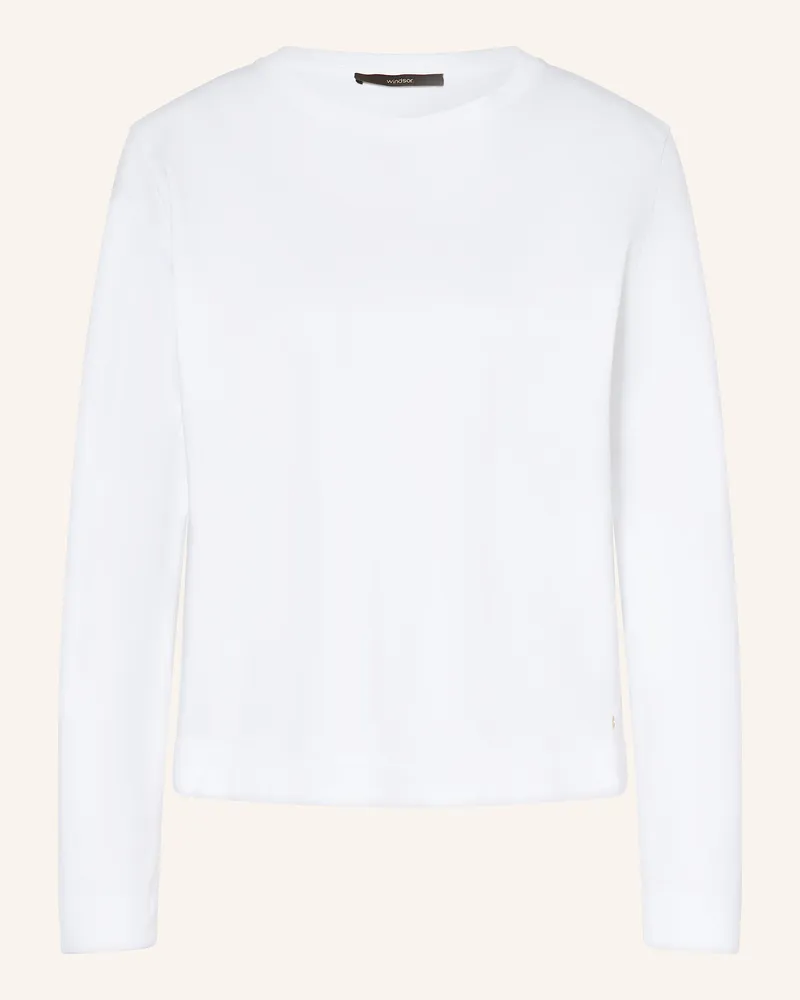 windsor. Longsleeve weiss Weiss