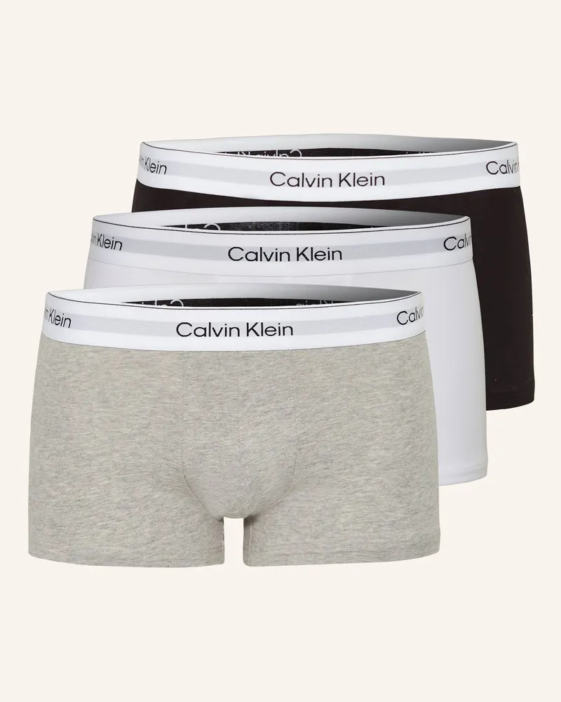 Calvin Klein 3er-Pack Boxershorts ICON COTTON STRETCH Low Rise Schwarz