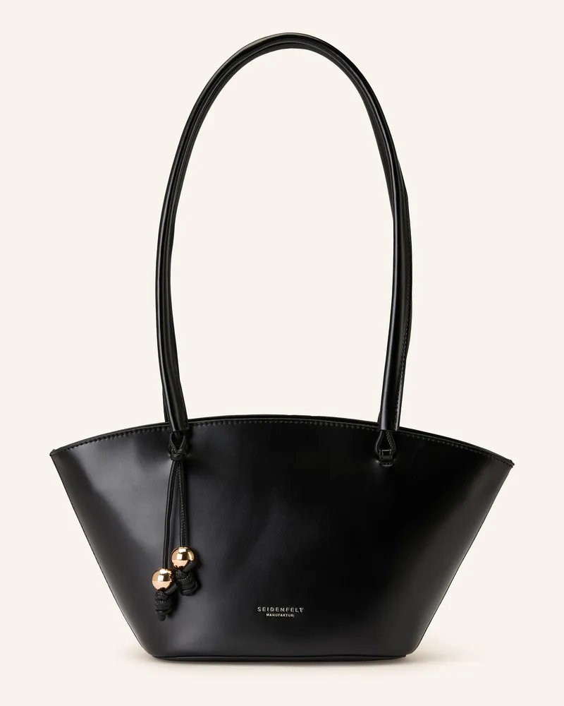 SEIDENFELT Schultertasche ARVAJA TULIP MEDIUM Schwarz