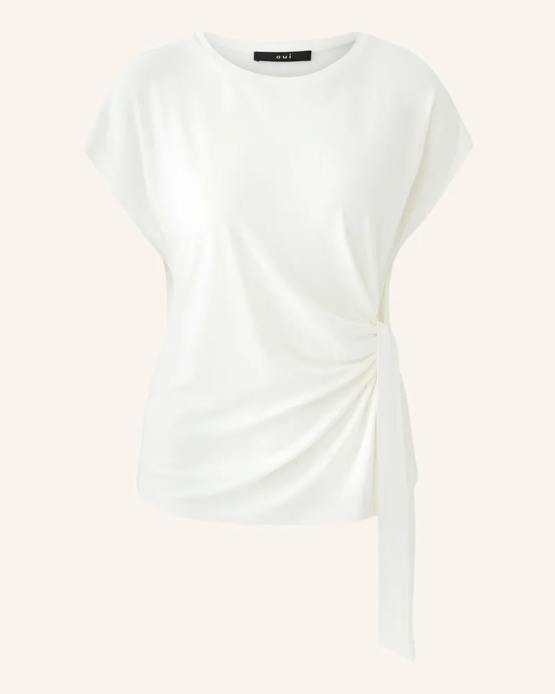 Oui  T-Shirt weiss Weiss