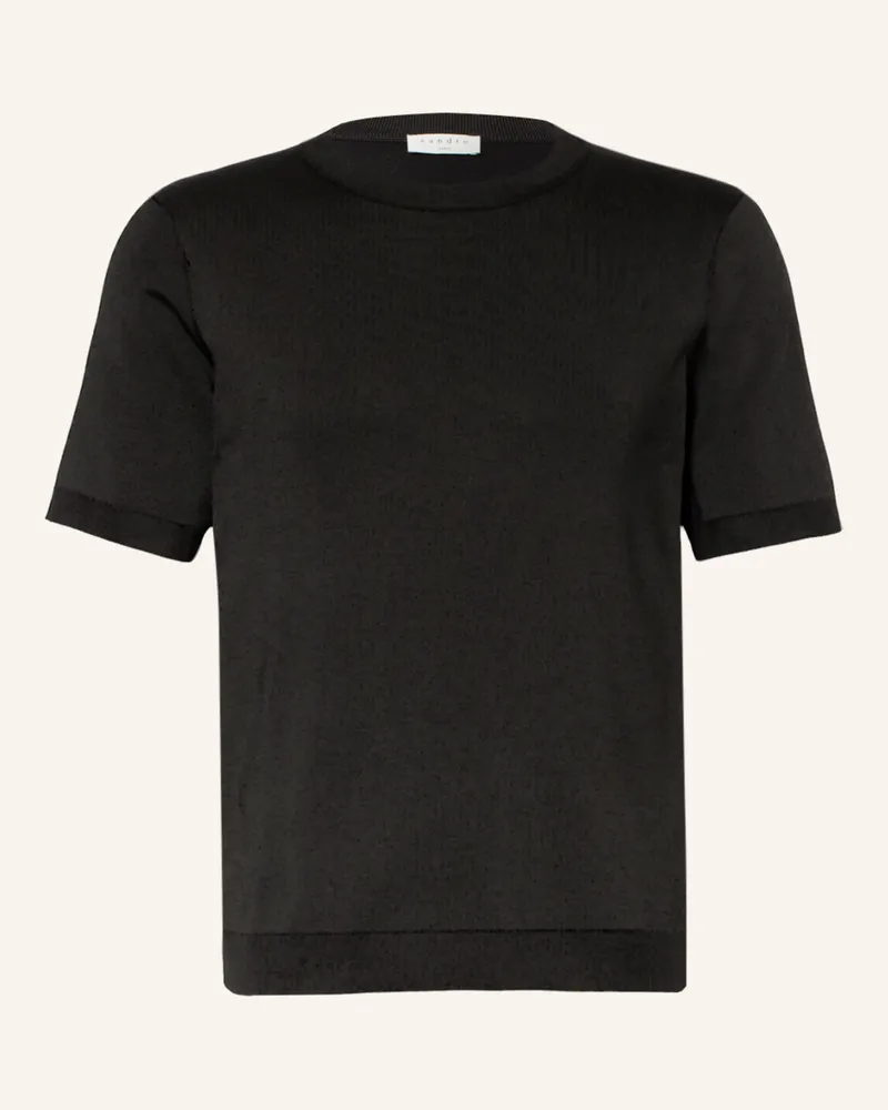 Sandro Strickshirt Schwarz