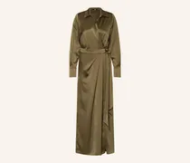 Wickelkleid aus Satin