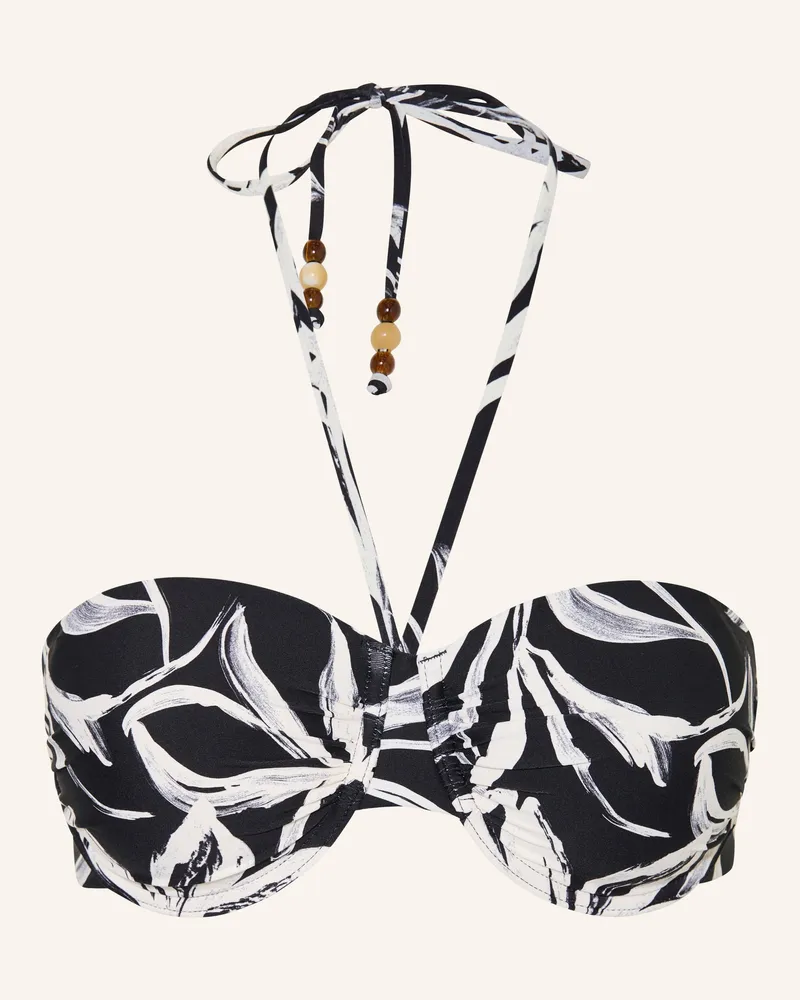 Marc O'Polo Bügel-Bikini-Top Mit Schmuckperlen schwarz Schwarz