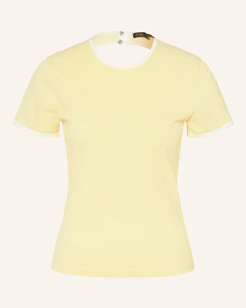 Maje Strickshirt Hellgelb