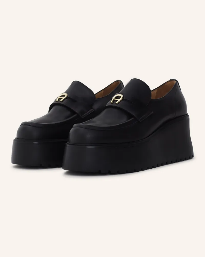 Aigner Plateau Loafer Plateau Loafer 18a schwarz Schwarz