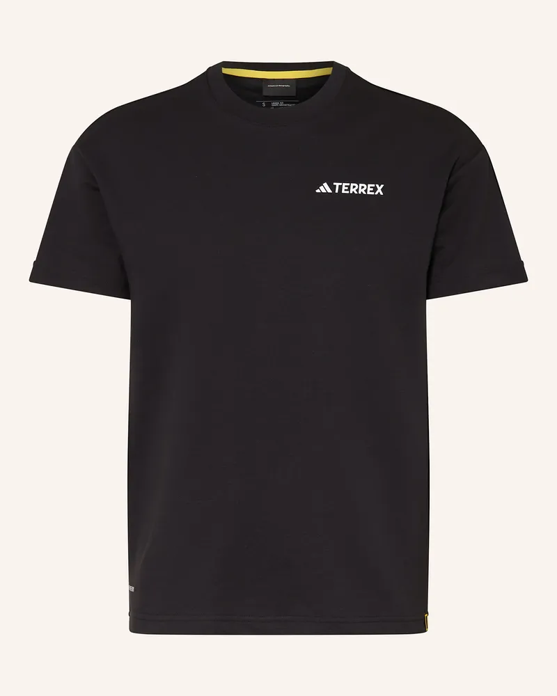 adidas T-Shirt NAT GEO UF AEROREADY GRAPHIC Schwarz