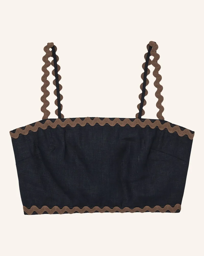 Reiss Cropped-Top Mila blau Dunkelblau