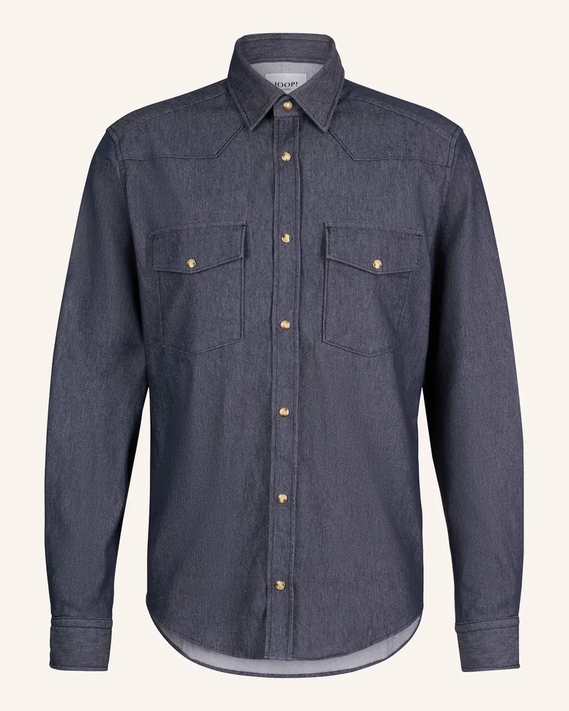 JOOP! Hemd Regular Fit blau Dunkelblau