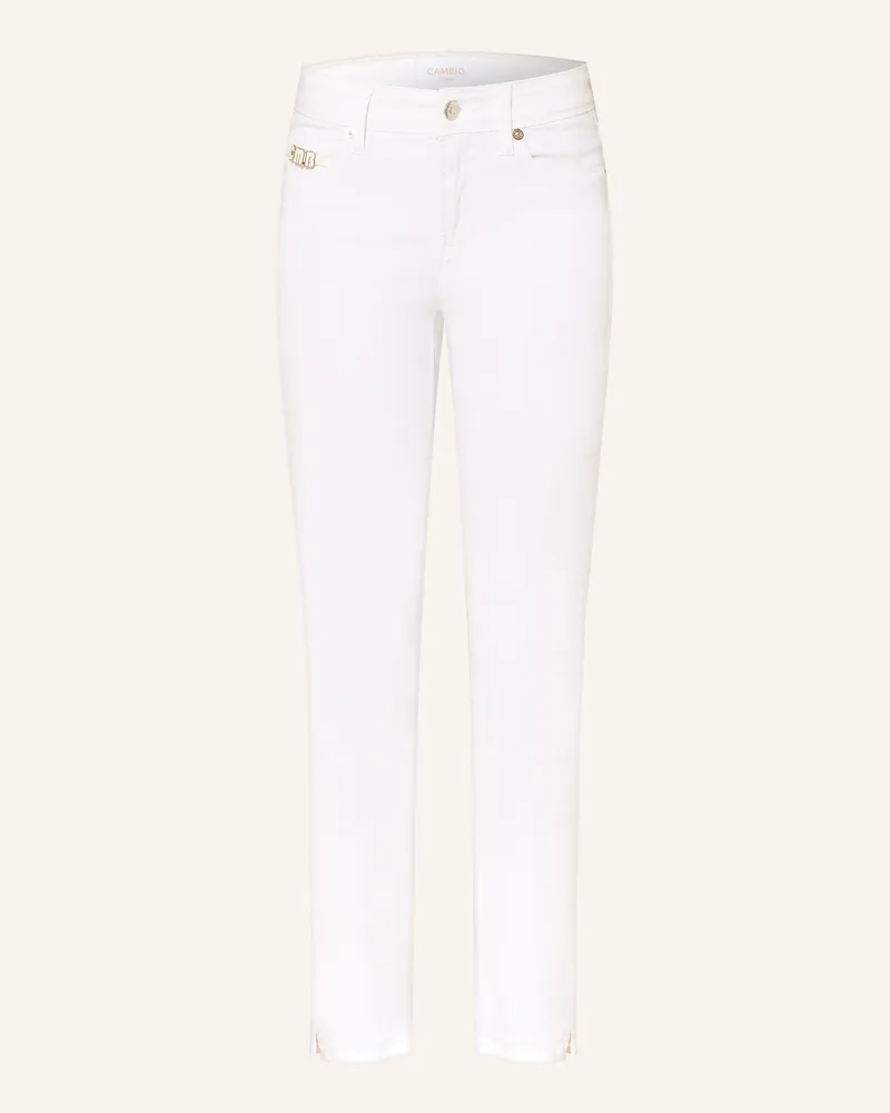 Cambio Cropped Jeans Piper Short weiss 5044