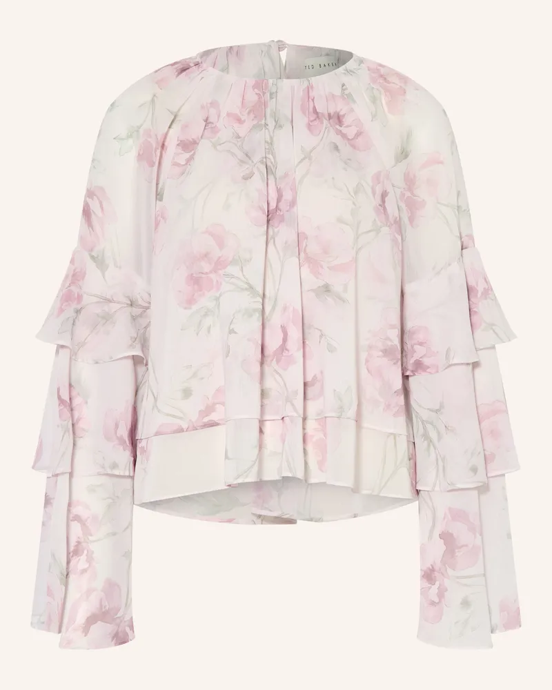 Ted Baker Blusenshirt Rizaa Mit Volants rosa Hellrosa