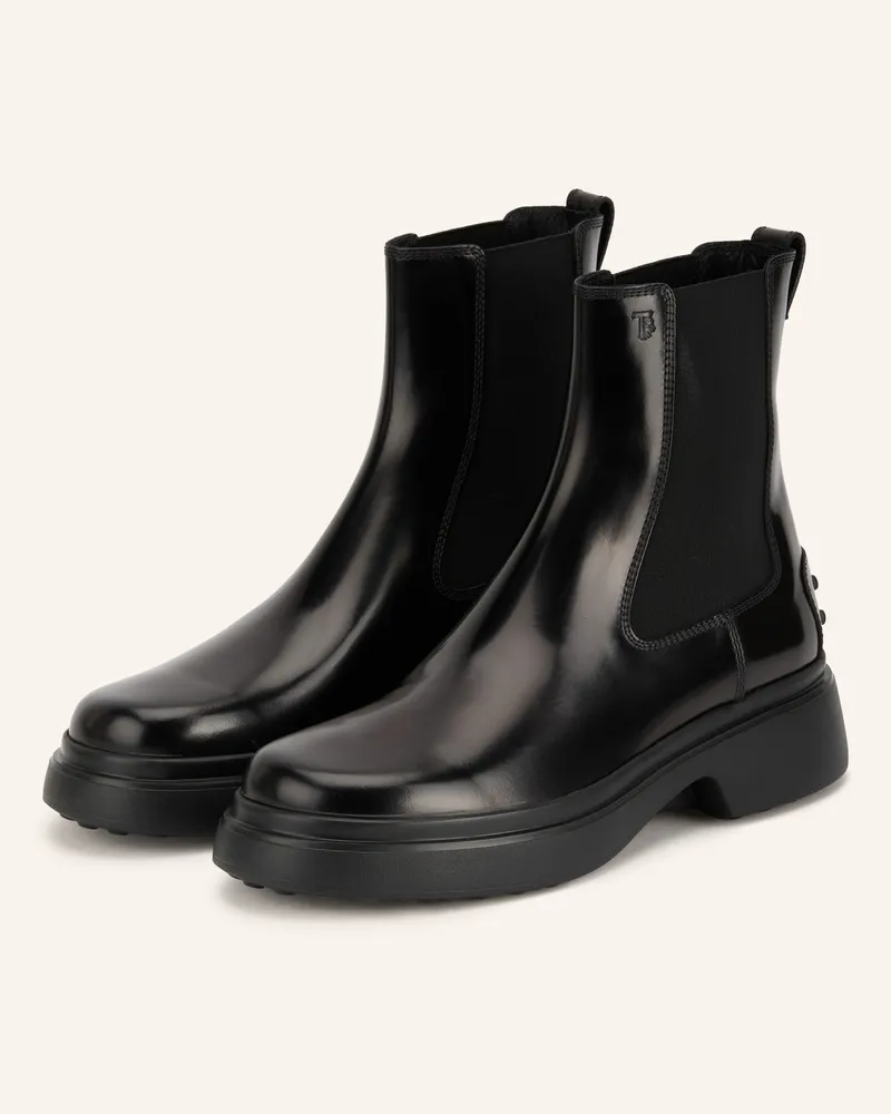 TOD'S Chelsea-Boots schwarz Schwarz