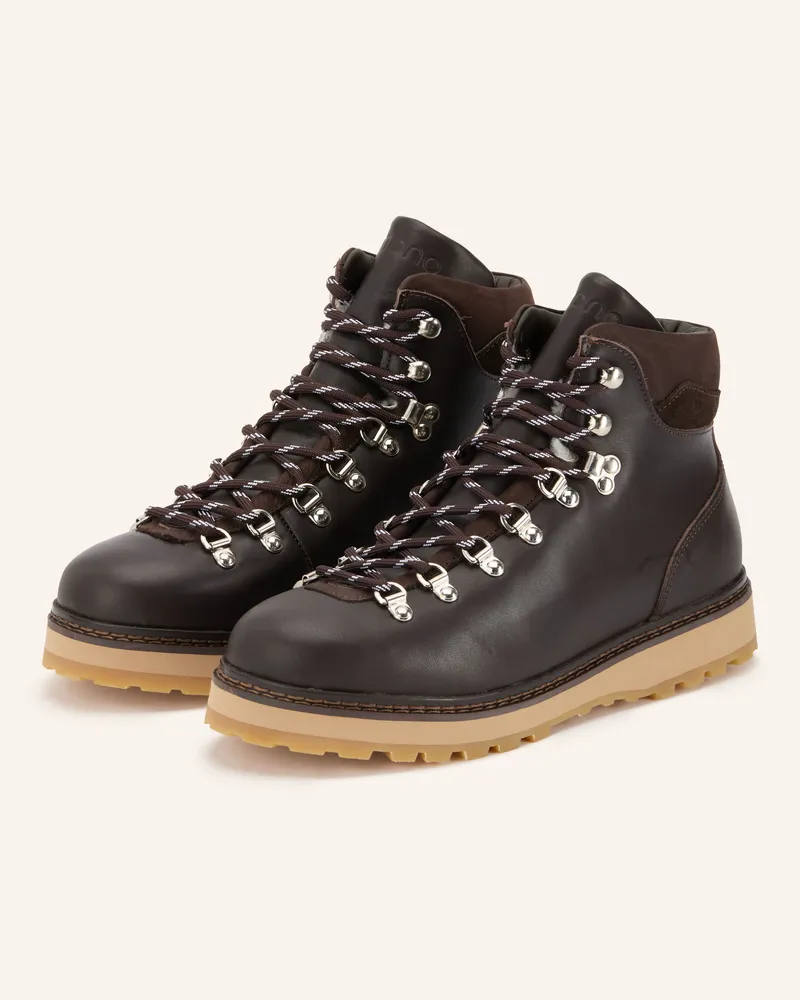 Mono Schnürboots braun Dunkelbraun