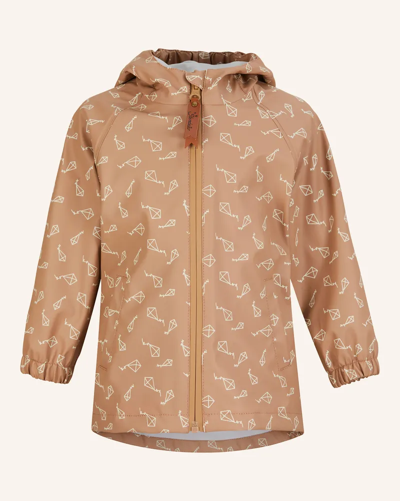Sterntaler Regenjacke ungefüttert Drachen Braun
