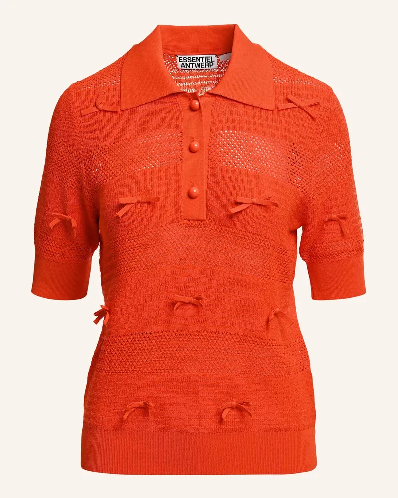 Essentiel Strickpolo Jarts rot Rot