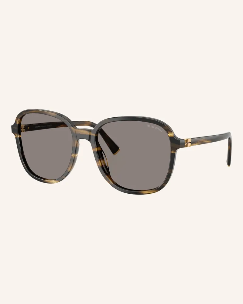 Miu Miu Sonnenbrille mub01s schwarz Havana