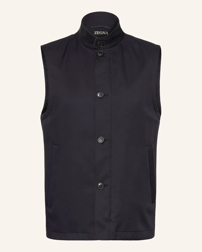 Ermenegildo Zegna Weste blau Dunkelblau