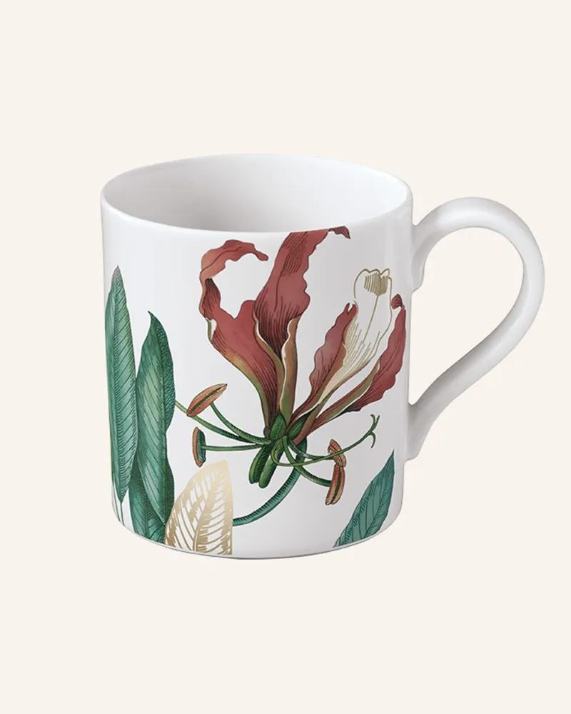 Villeroy & Boch Kaffeeobertasse Avarua weiss Gelb