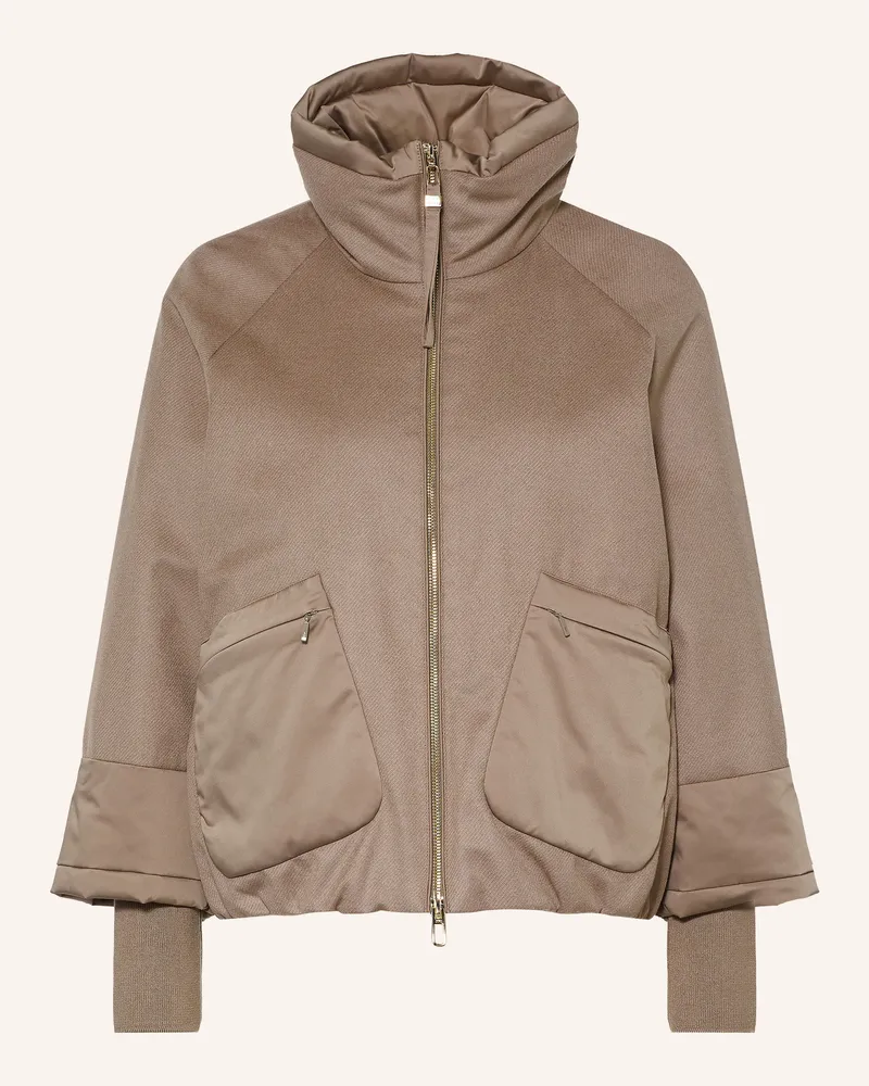DUNO Lightweight-Daunenjacke Muriel Im Materialmix beige Hellbraun