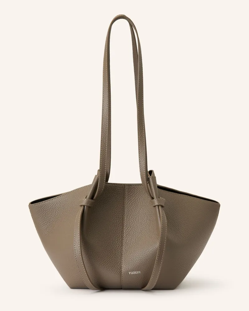 YUZEFI Schultertasche Mochi beige Taupe