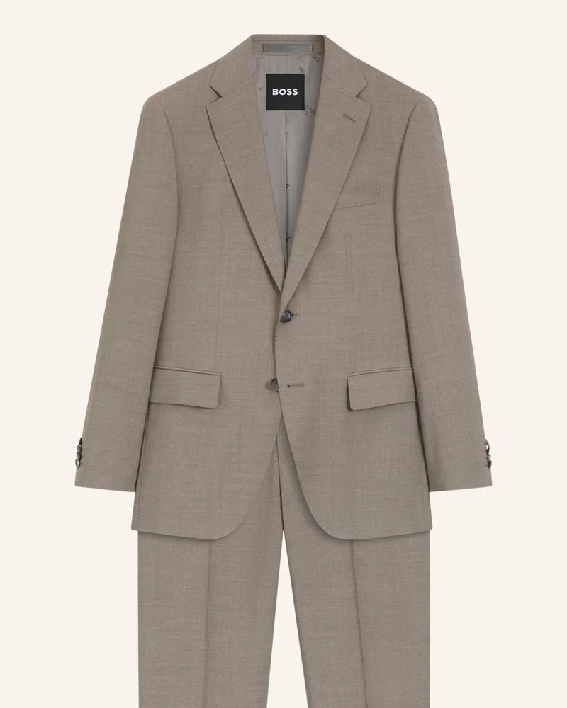 HUGO BOSS Business Anzug H-Jeckson-2pcs-263 Regular Fit gruen Khaki