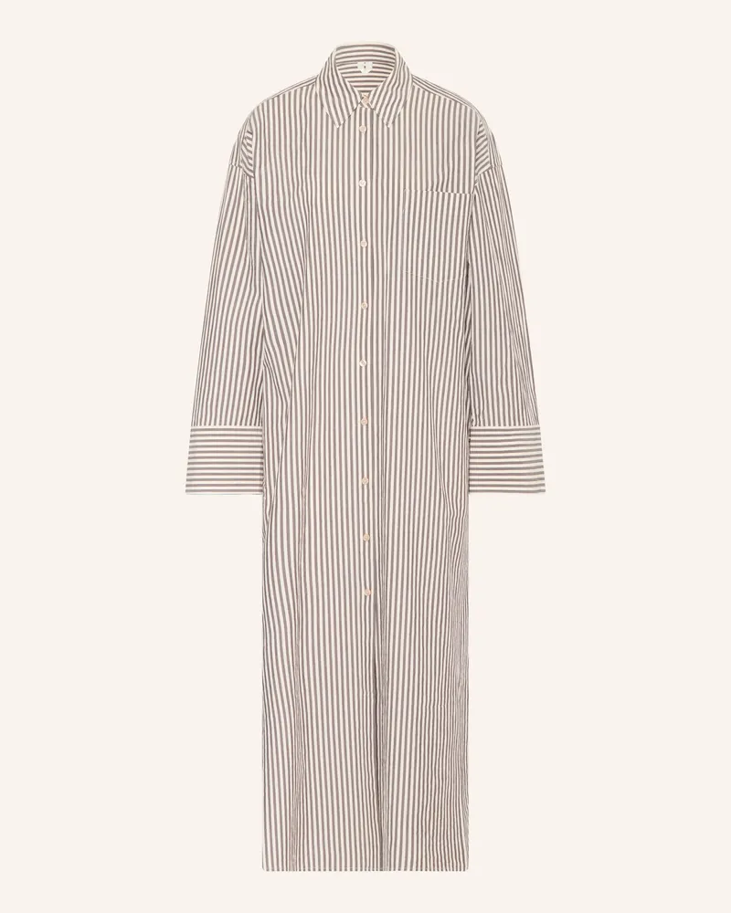 Arket Hemdblusenkleid braun Dunkelbraun