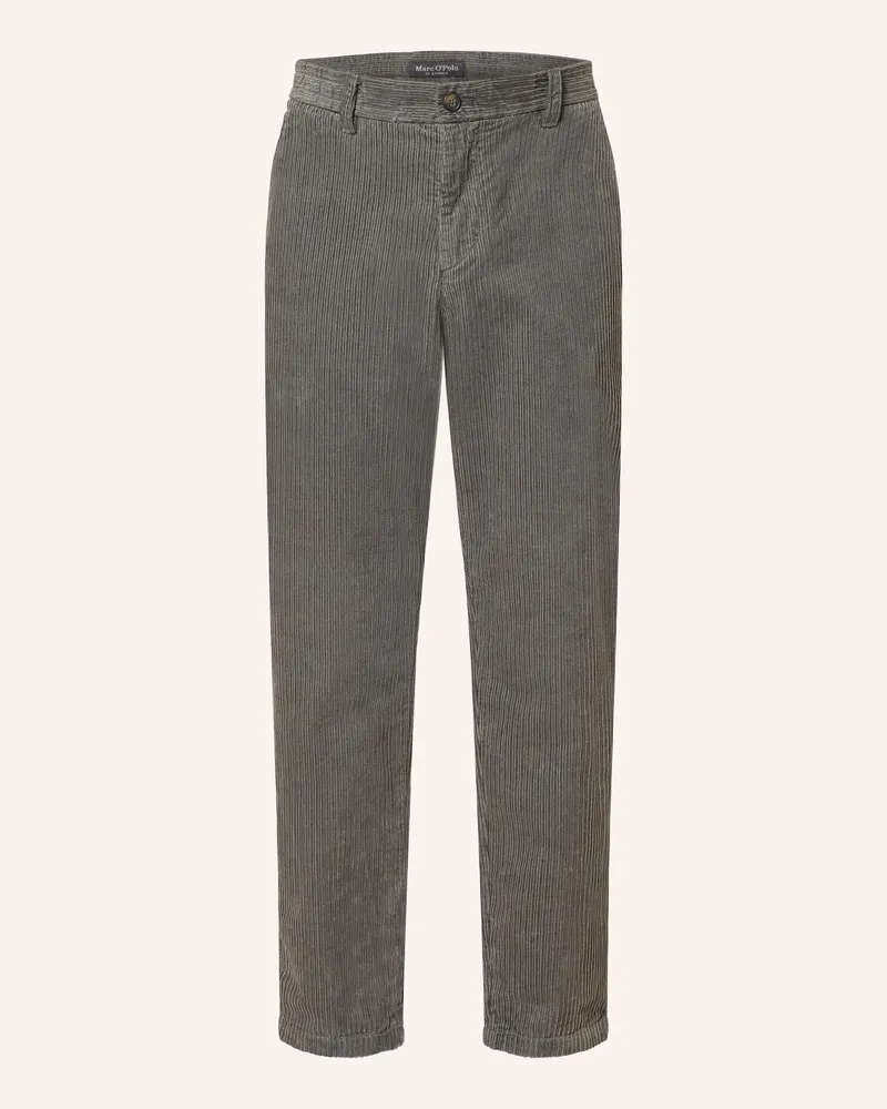 Marc O'Polo Cordhose Belsbo Jogger Relaxed Fit grau Grün