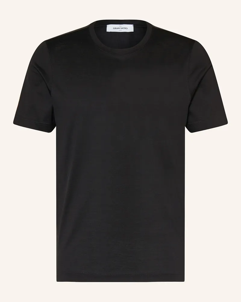 Gran Sasso T-Shirt schwarz Schwarz