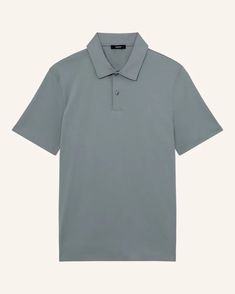 Reiss Jersey-Poloshirt Earl blau Blaugrau