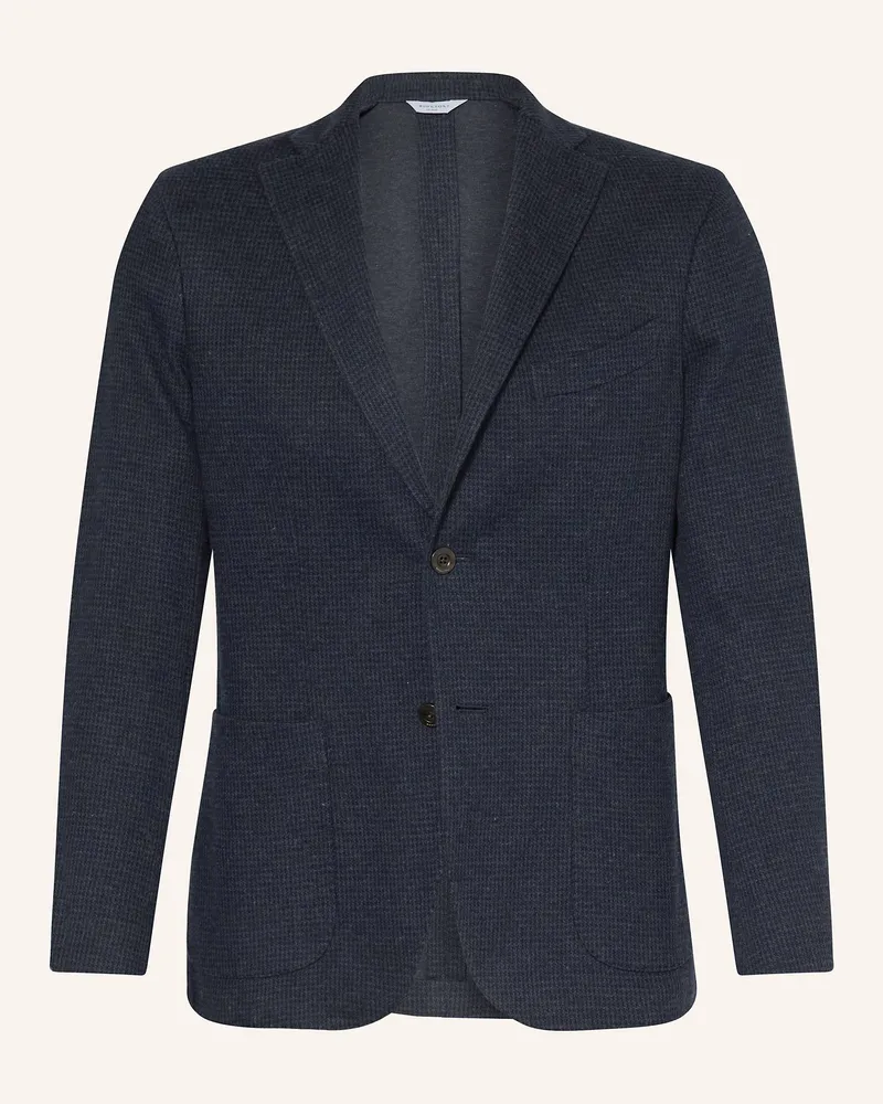 Boglioli Flanell-Sakko Slim Fit blau Dunkelblau