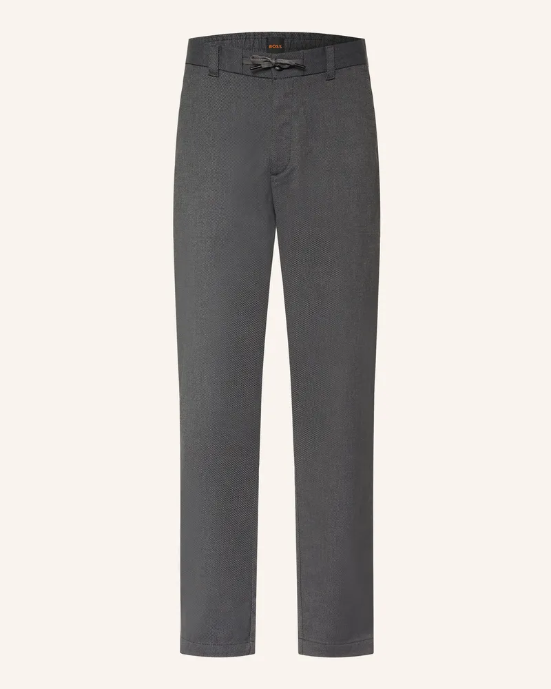 HUGO BOSS Chino Tapered Fit grau Grau